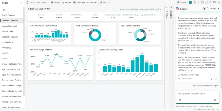 Finance Insights and Copilot in D365 BC: What Finance Can Actually Use