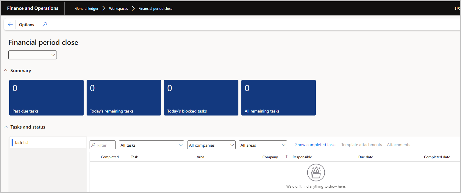 Financial Period Close Governance: The Financial Period Close Workspace in D365 F&O