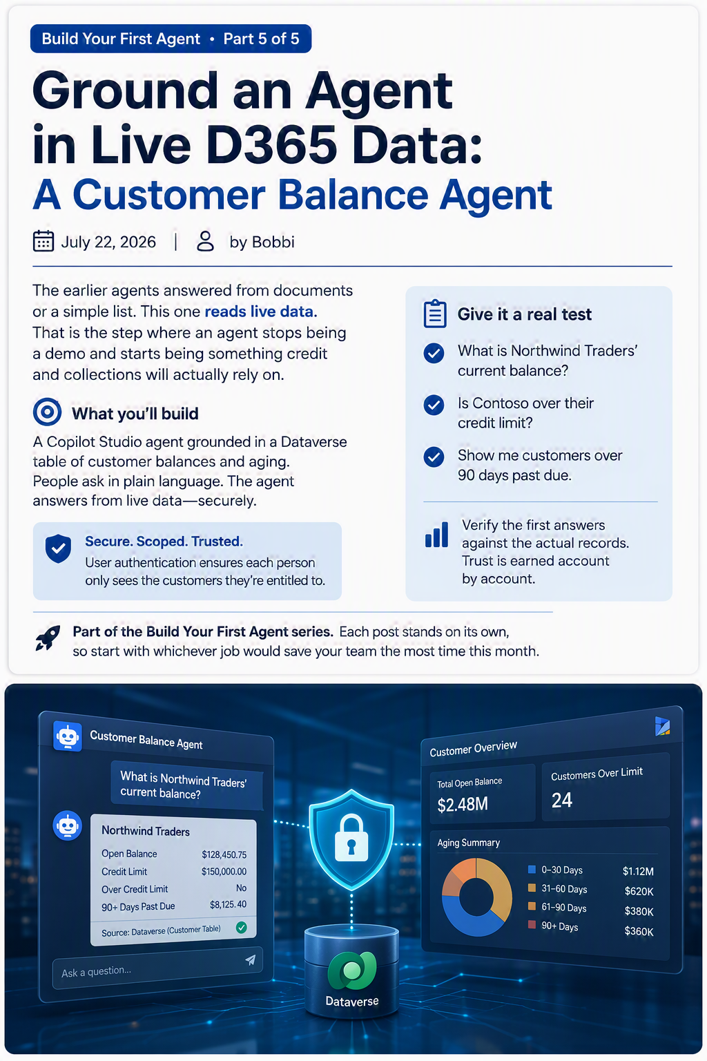Ground an Agent in Live D365 Data: A Customer Balance Agent